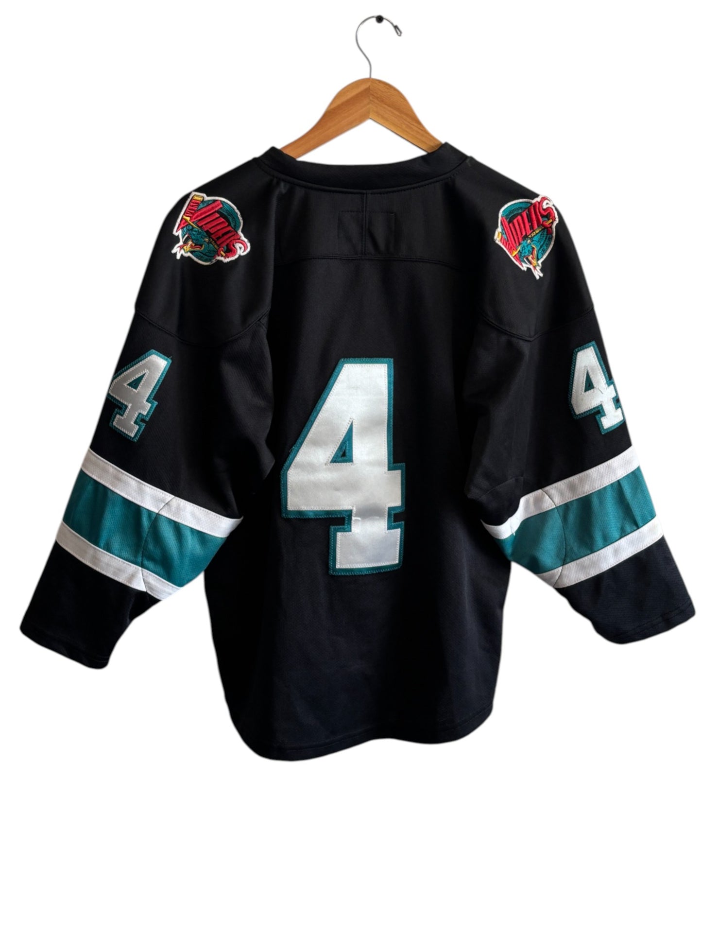 Vintage Boston Vipers Black Hockey Jersey Size Medium (Youth)