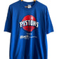 Vintage Y2K Detroit Pistons It's Time NBA Graphic Tee Size XL