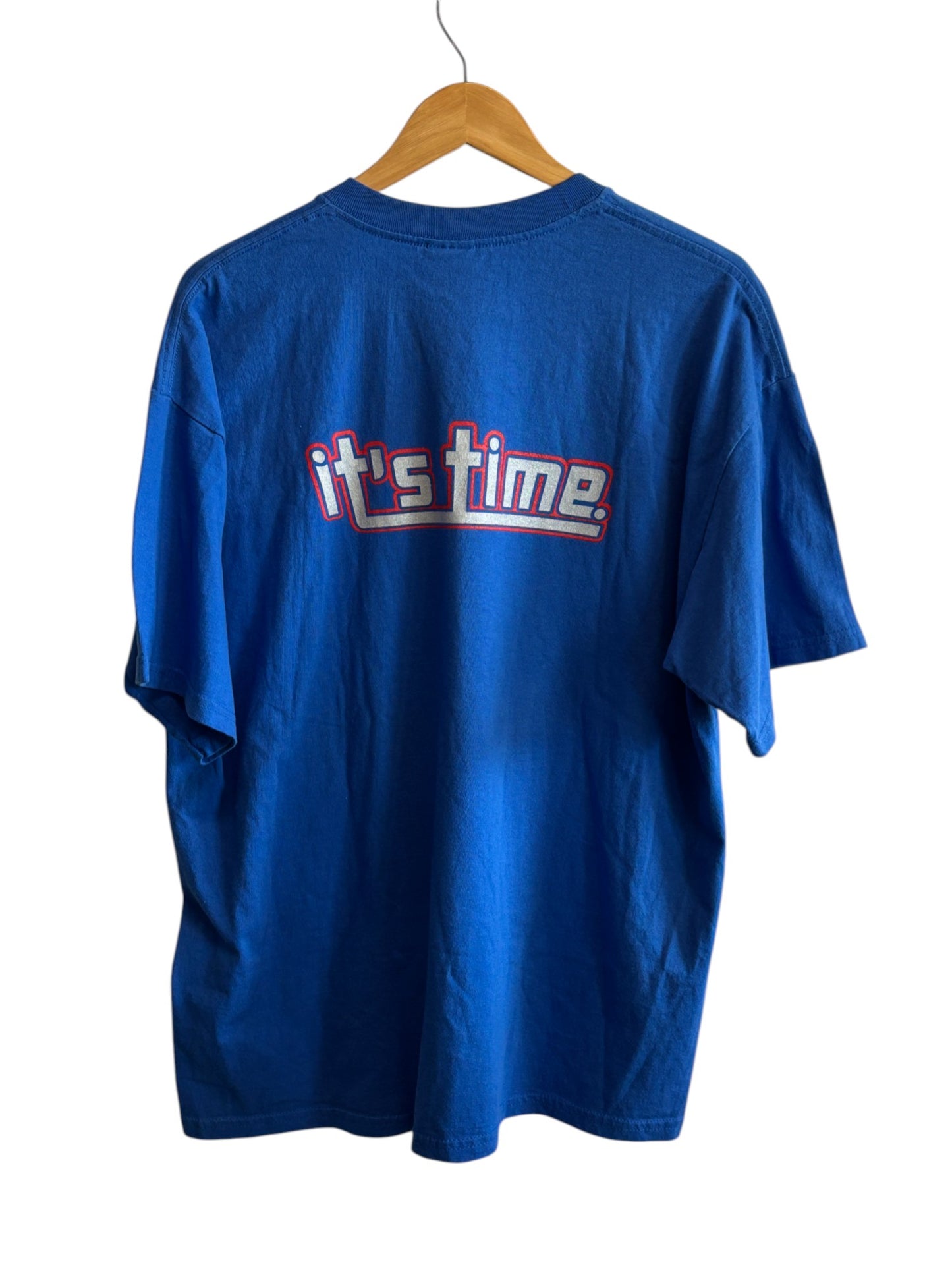 Vintage Y2K Detroit Pistons It's Time NBA Graphic Tee Size XL