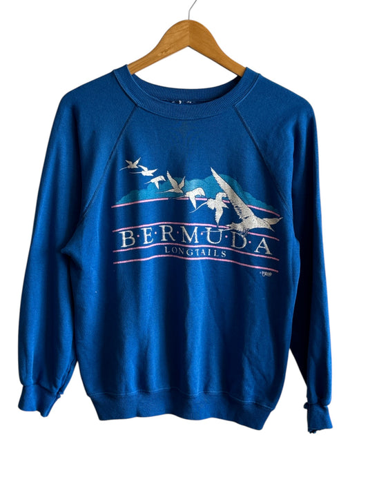Vintage 80's Bermuda Longtails Nature Crewneck Sweater Size Medium