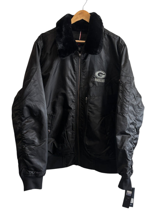 Tommy Hilfiger NFL Green Bay Flight Jacket Size XL