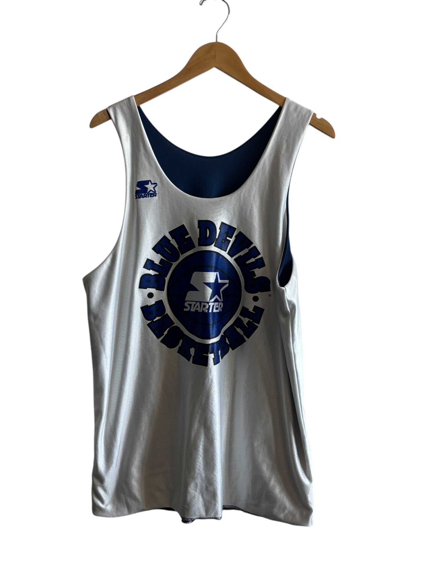 Vintage 90's Starter Reversible Duke Basketball Jersey Size Large