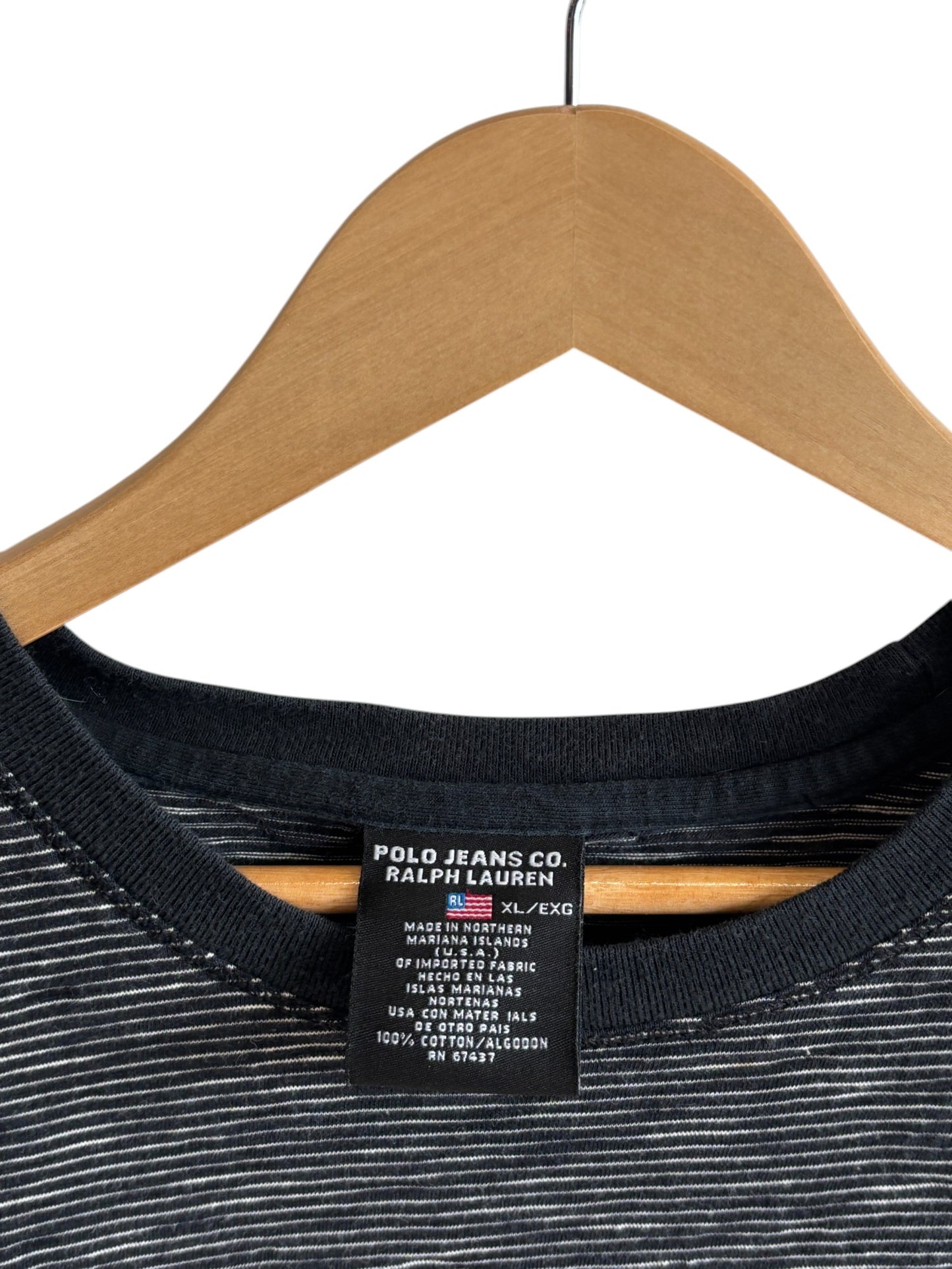 Vintage Y2K Polo Jeans Small Logo Graphic Tee Size XL