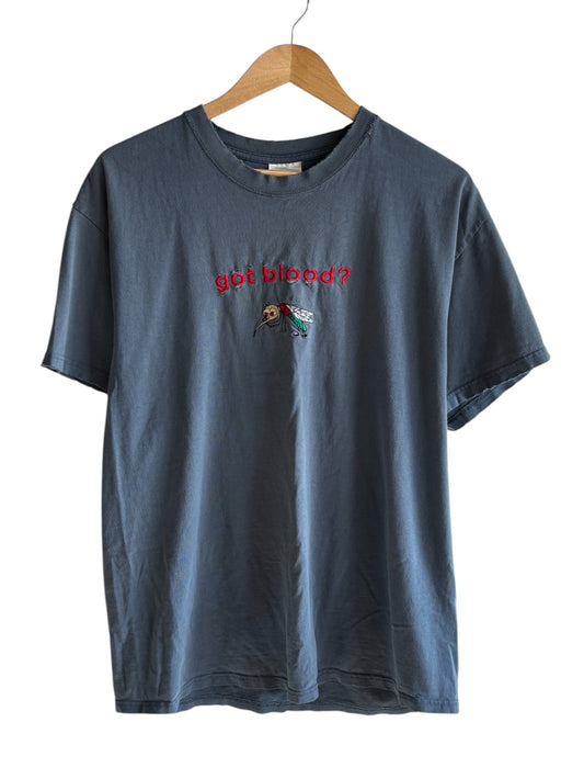 Vintage Got Blood Mosquito Graphic Tee Size Large
