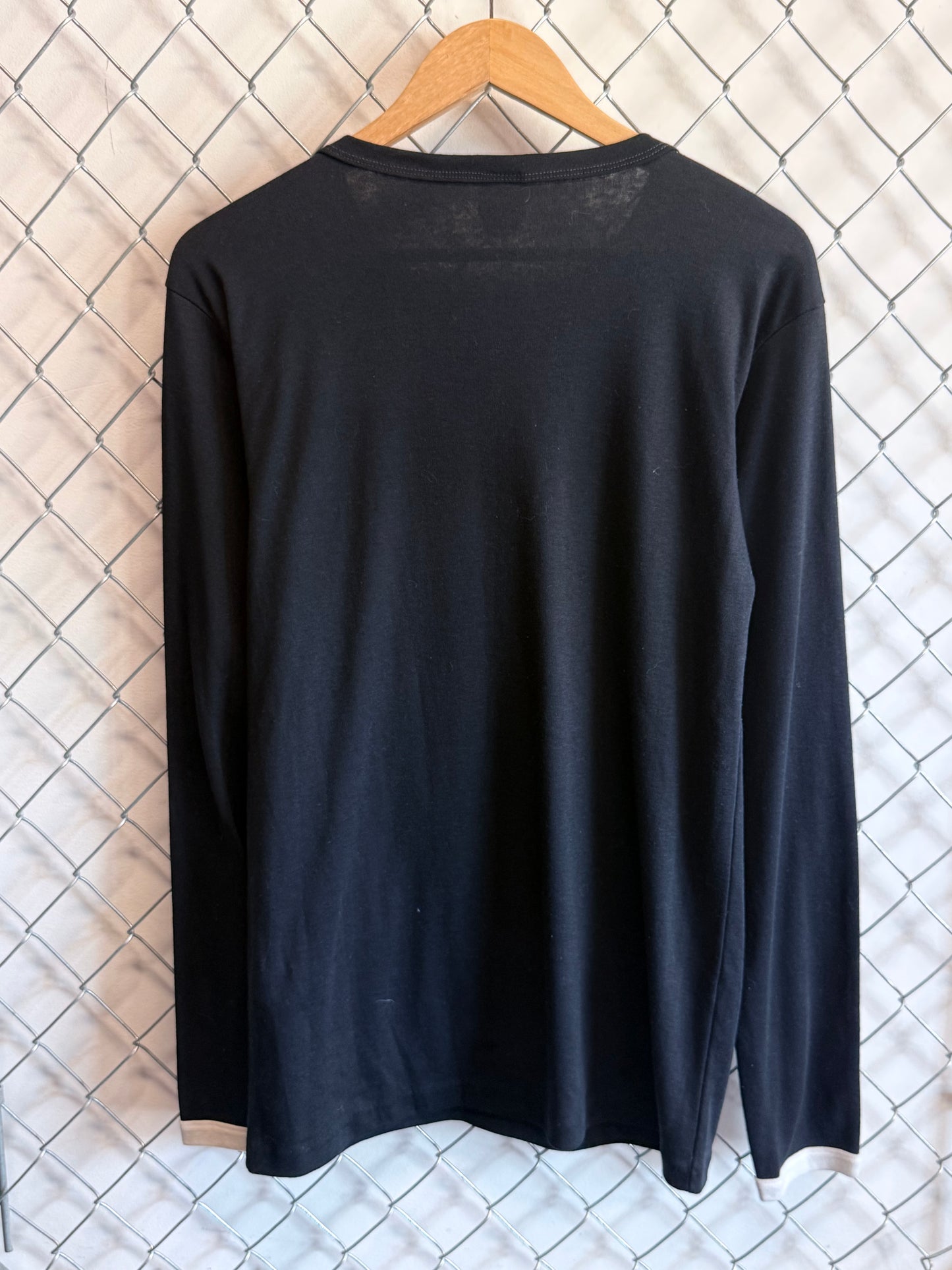 Vintage 90's Tuxedo Shirt Long Sleeve Graphic Tee Size XL
