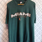 Y2K Miami Hurricanes Collegiate Logo Graphic Tee Size XXL