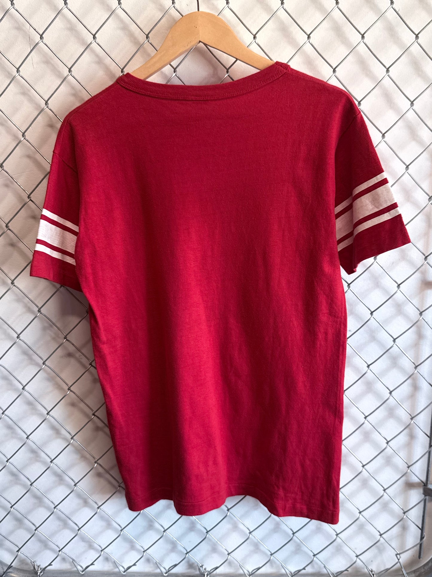 Vintage 80's Champion San Francisco 49ers Jersey Style Tee Size Large