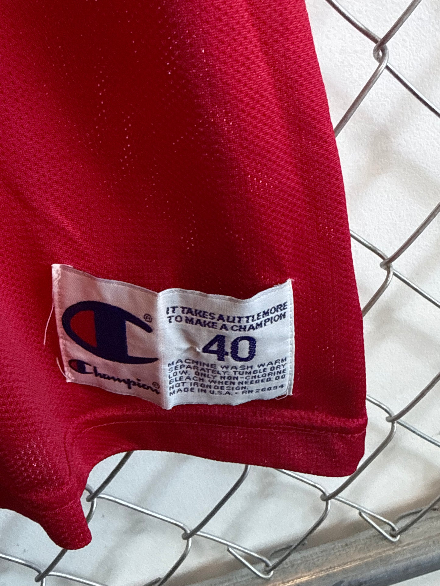 Vintage 90's Champion Washington Bullets Juwan Howard #5 Jersey Size 40 (L)