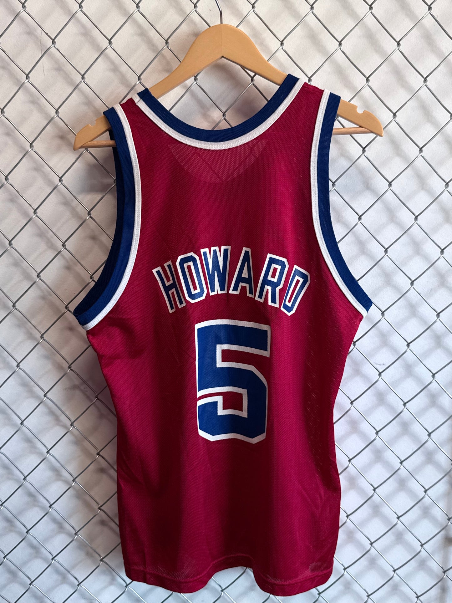 Vintage 90's Champion Washington Bullets Juwan Howard #5 Jersey Size 40 (L)