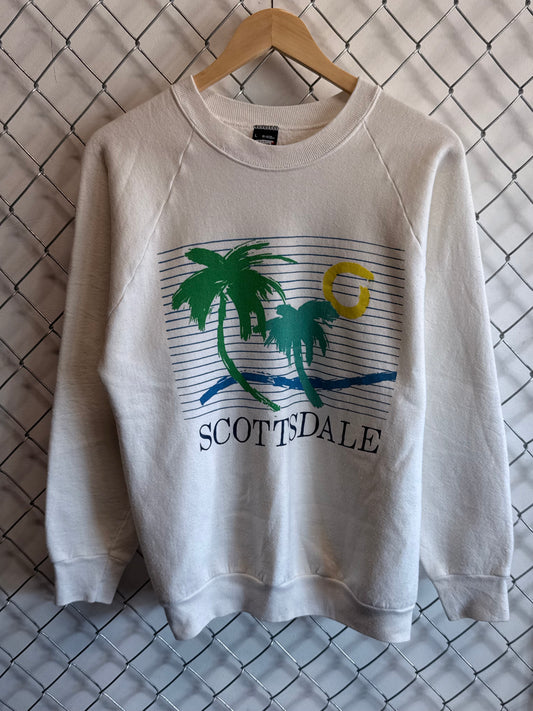 Vintage 90's Scottsdale Arizona Palm Tree Graphic Sweater Size Large