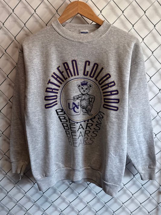 Vintage 90's Northern Colorado University Bears Collegiate Sweater Size Large