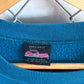 Vintage 90's Women's Blue Blank Crewneck Sweater Size 3XL
