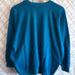 Vintage 90's Women's Blue Blank Crewneck Sweater Size 3XL