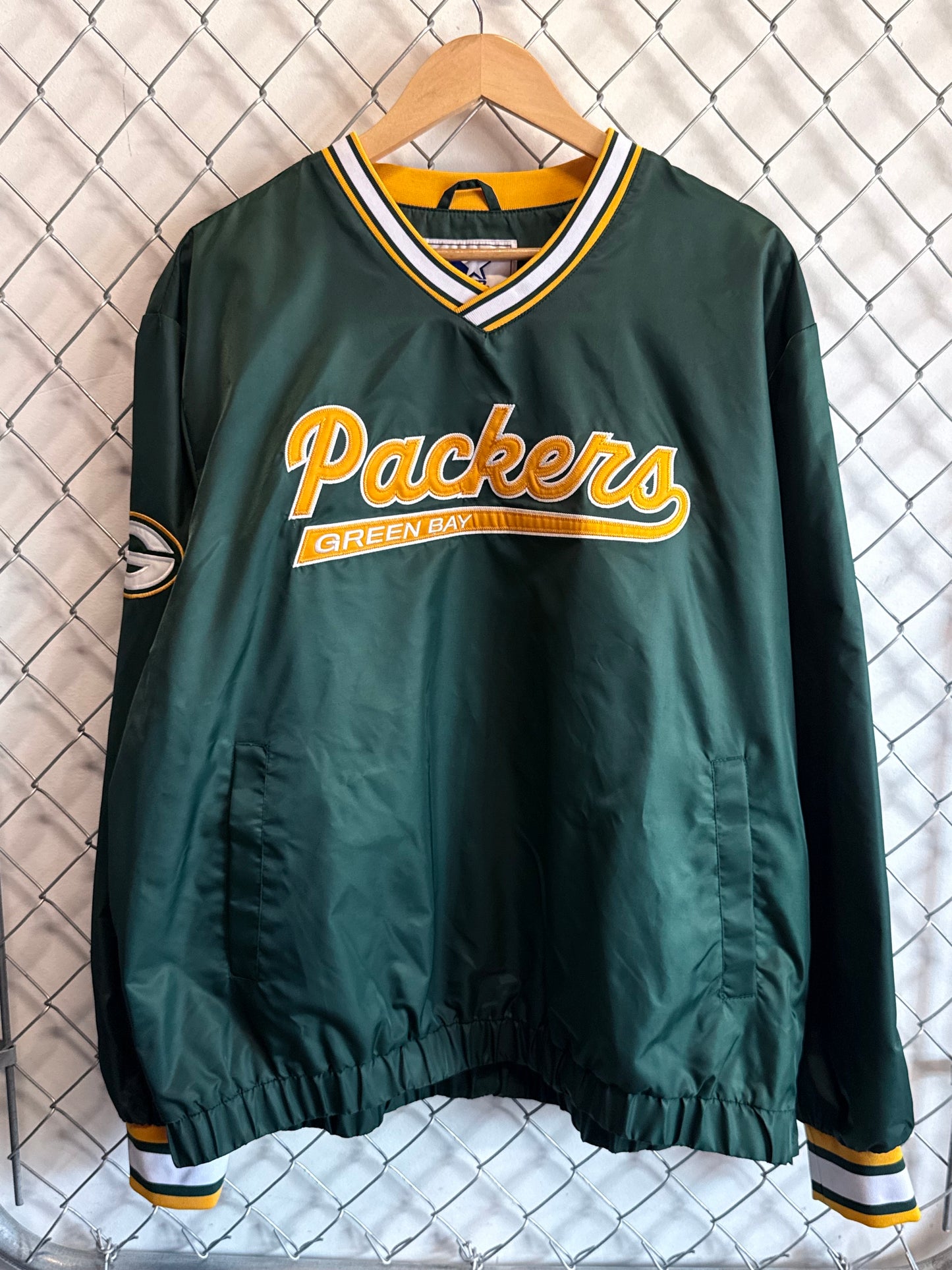 Starter x OVO Green Bay Packers Pullover Windbreaker Jacket Size XL