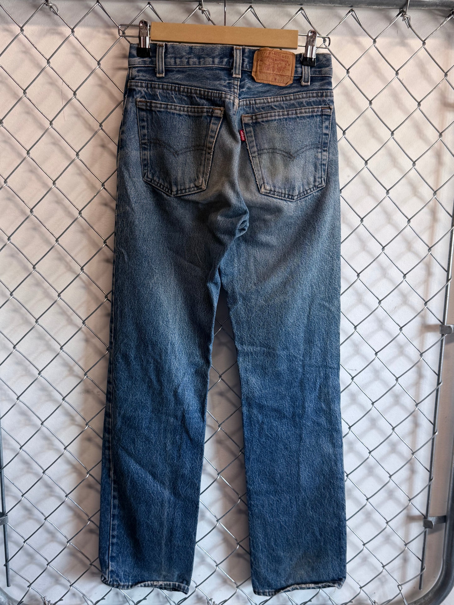 Vintage Levi's Made in USA 501 Light Wash Denim Jeans Size 26x29