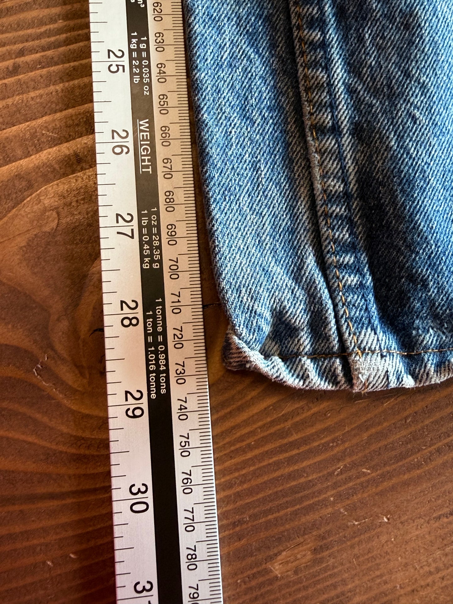Vintage Levi's Made in USA 501 Light Wash Denim Jeans Size 26x29