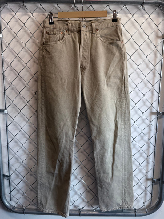 Vintage Levi's Made in USA Tan Denim Jeans Size 30x30