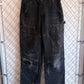 Carhartt Black Distressed Double Knee Carpenter Pants Size 29x32