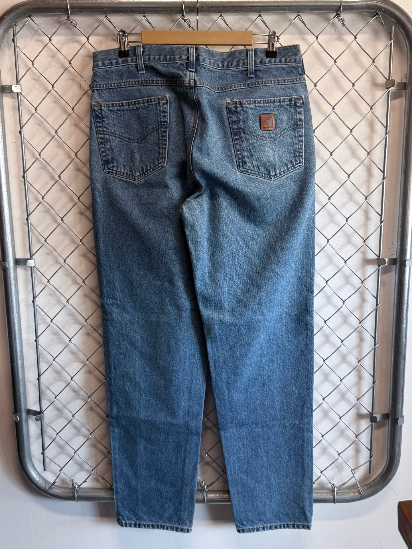 Carhartt Denim Dungaree Carpenter Jeans Size 36x32