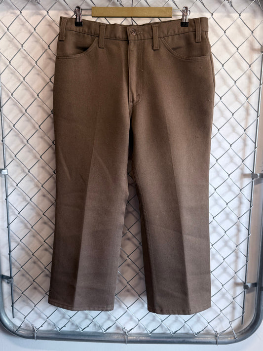 Vintage Levi's Brown Slack Trouser Pants Size 34x23