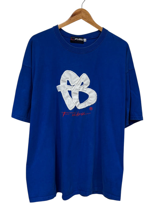 Vintage Y2K FUBU Big Print Logo Graphic Tee Size XL