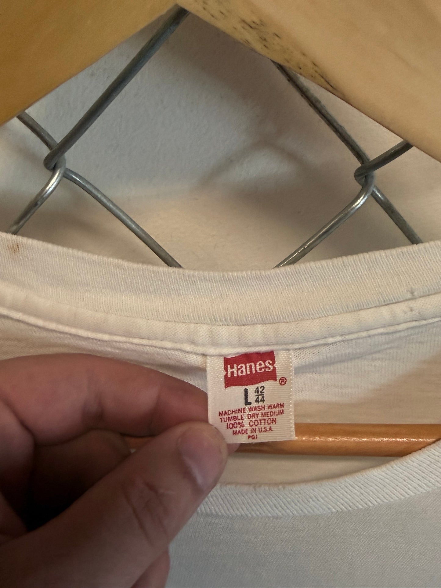 Vintage 80's Safety Saves Graphic Tee Size Large