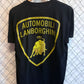 Supreme SS20 Lamborghini Logo Graphic Tee Black Size Medium