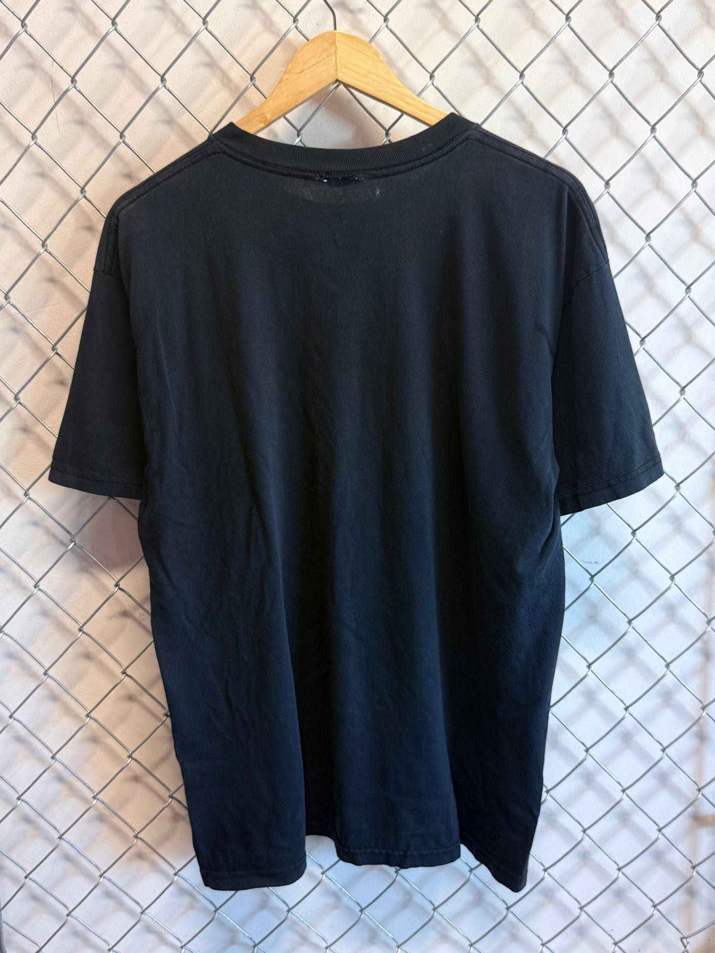 Vintage Liquid Blue Pittsburgh Steelers Steely Football Tee Size Large