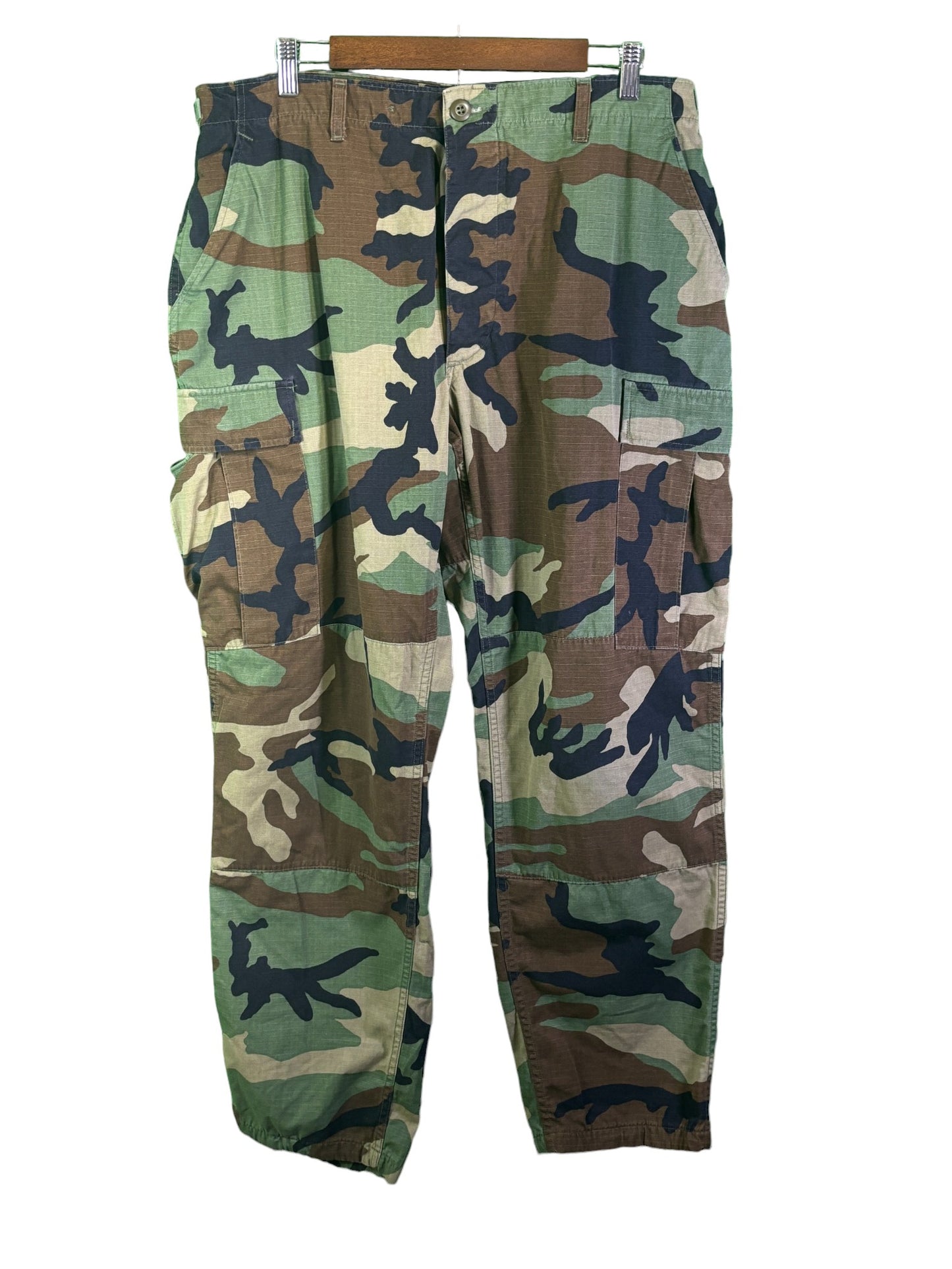 Military Surplus Woodland Camo Army Pants Size 35x32