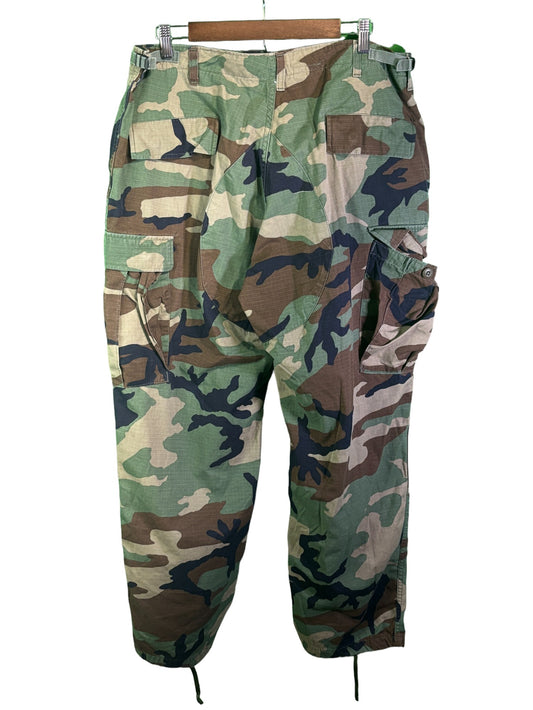 Military Surplus Woodland Camo Army Pants Size 35x32