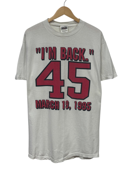 Vintage 1995 Michael Jordan I'm Back 45 NBA Graphic Tee Size XL