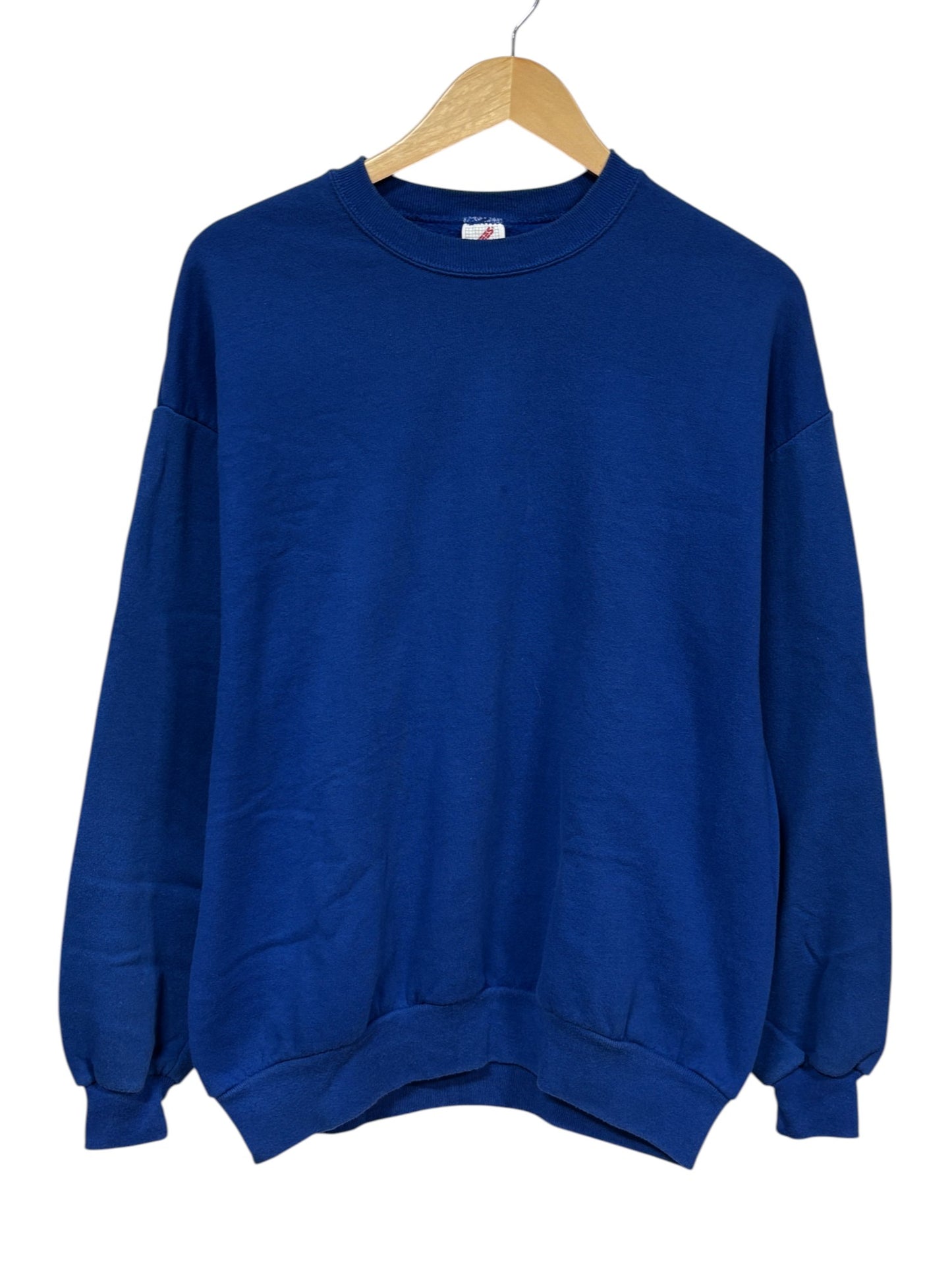 Vintage 90's Jerzees Blue Blank Crewneck Sweater Size XL