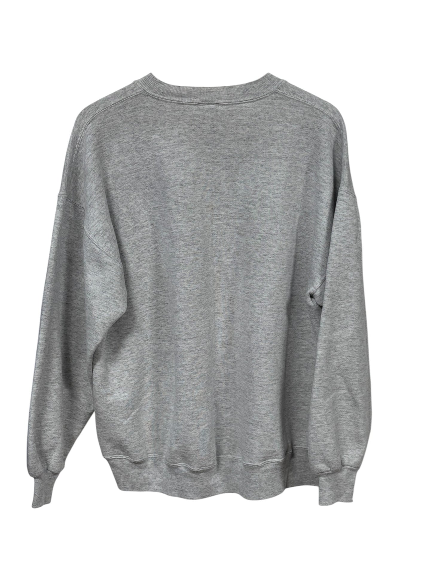 Vintage 90's QMI Puff Print Choice of Champions Grey Sweater Size XXL