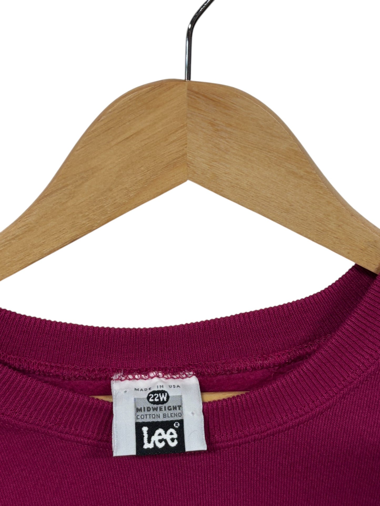 Vintage 90's Lee Midweight Women's Blank Crewneck Sweater Size Large