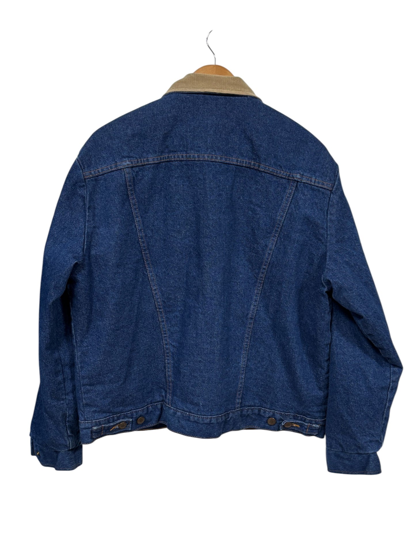 Vintage Wrangler Authentic Western Blanket Lined Denim Jacket Size Medium