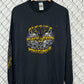Vintage 90's Black and Gold Minneapolis Bike Club Long Sleeve Shirt Size Large