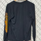 Vintage St Louis Black and Gold Bike Club Long Sleeve Shirt Size Medium
