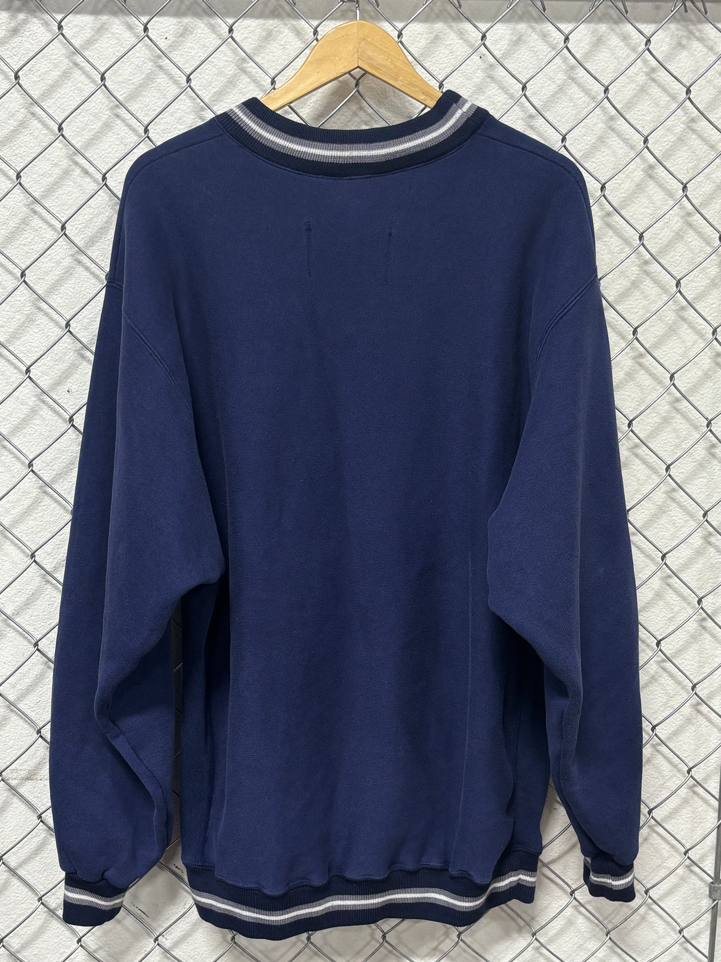 Vintage 90's Penn State Collegiate Spell Out Navy Blue Sweater Size XXL