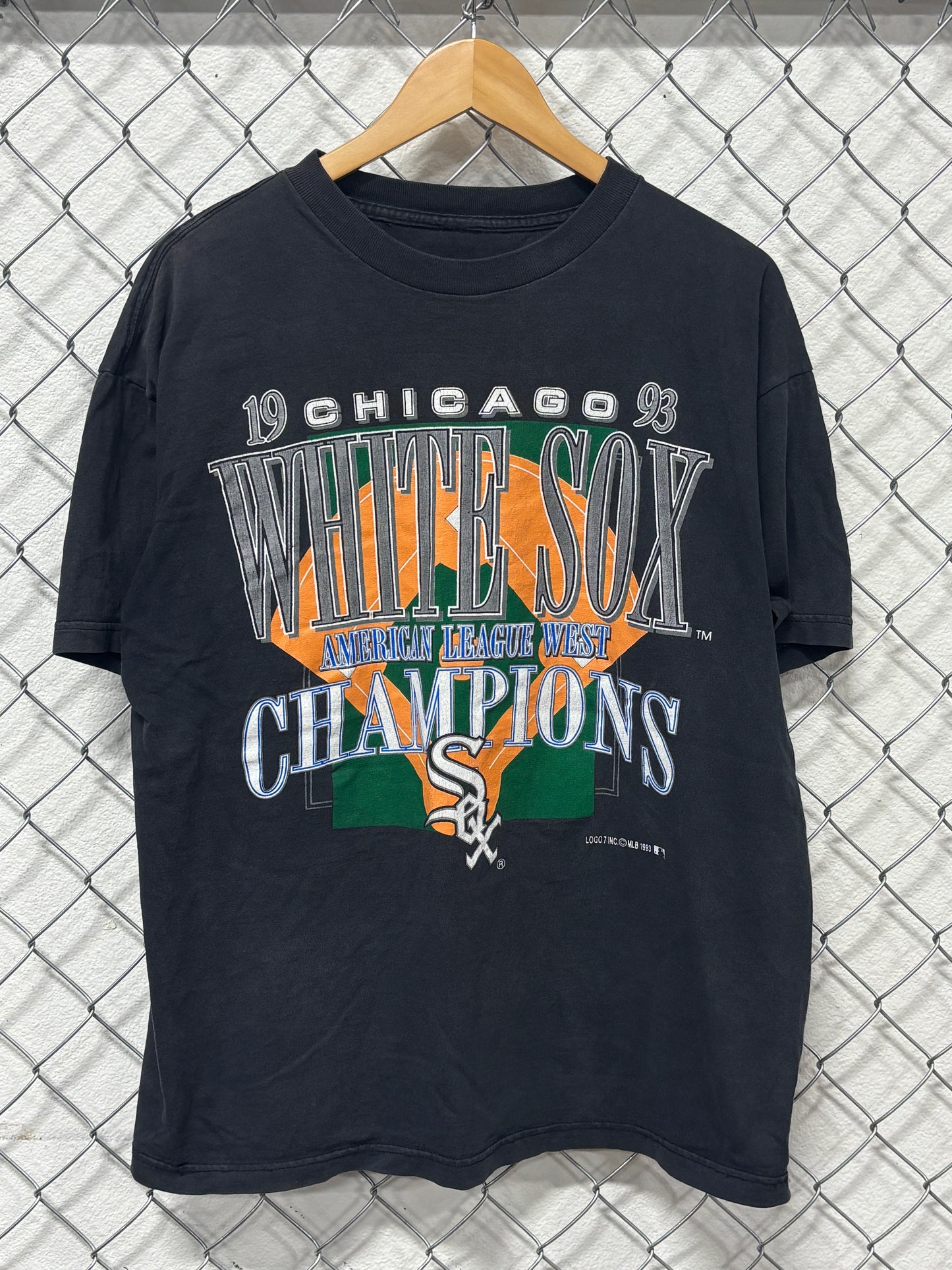 Vintage 1993 Chicago White Sox American League Champions Tee Size XL