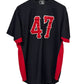 Billings Mustangs Baseball Jersey Black Size Large