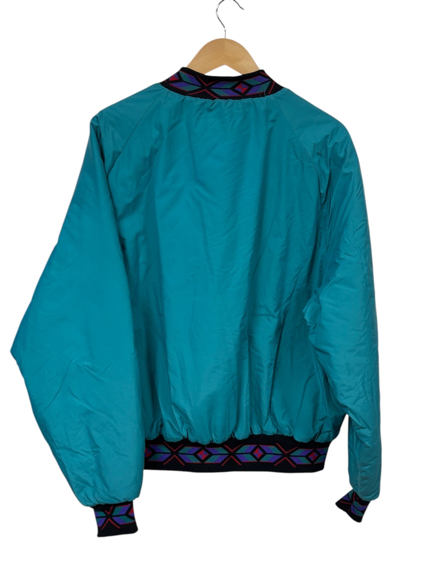 Vintage King Louie Aztec Stripe Zip Up Western Jacket Size XL