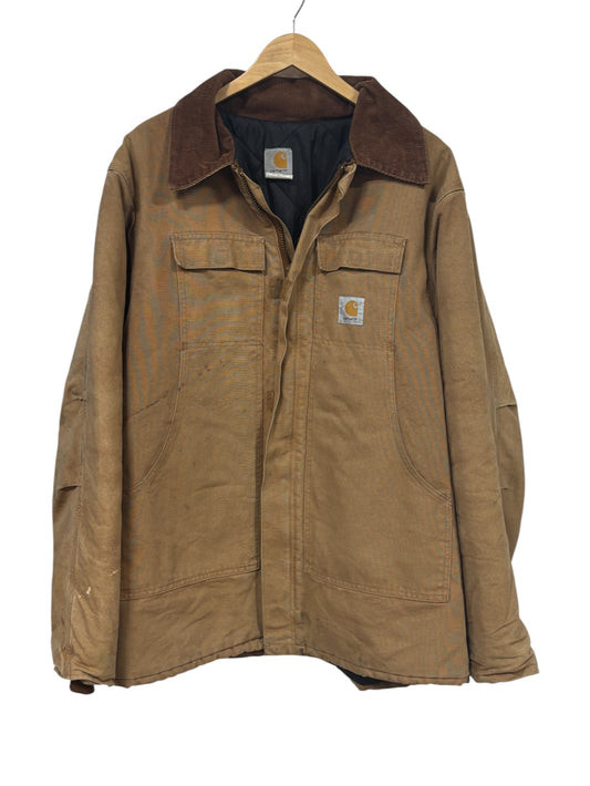Vintage Carhartt Traditional Brown Work Jacket Size XL Tall