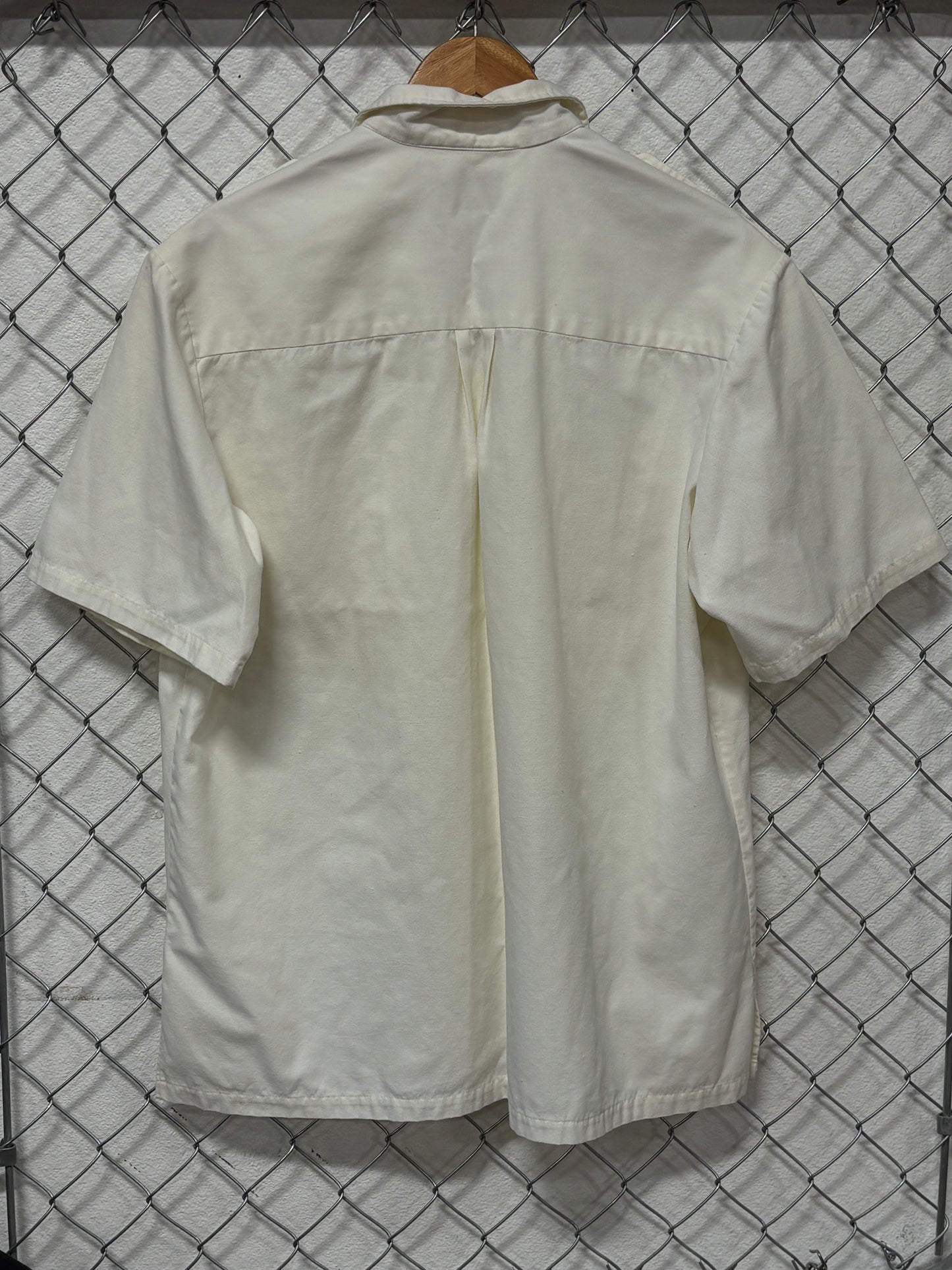 Vintage Made in Paradise Heavy Weight White Button Up Shirt Size XL