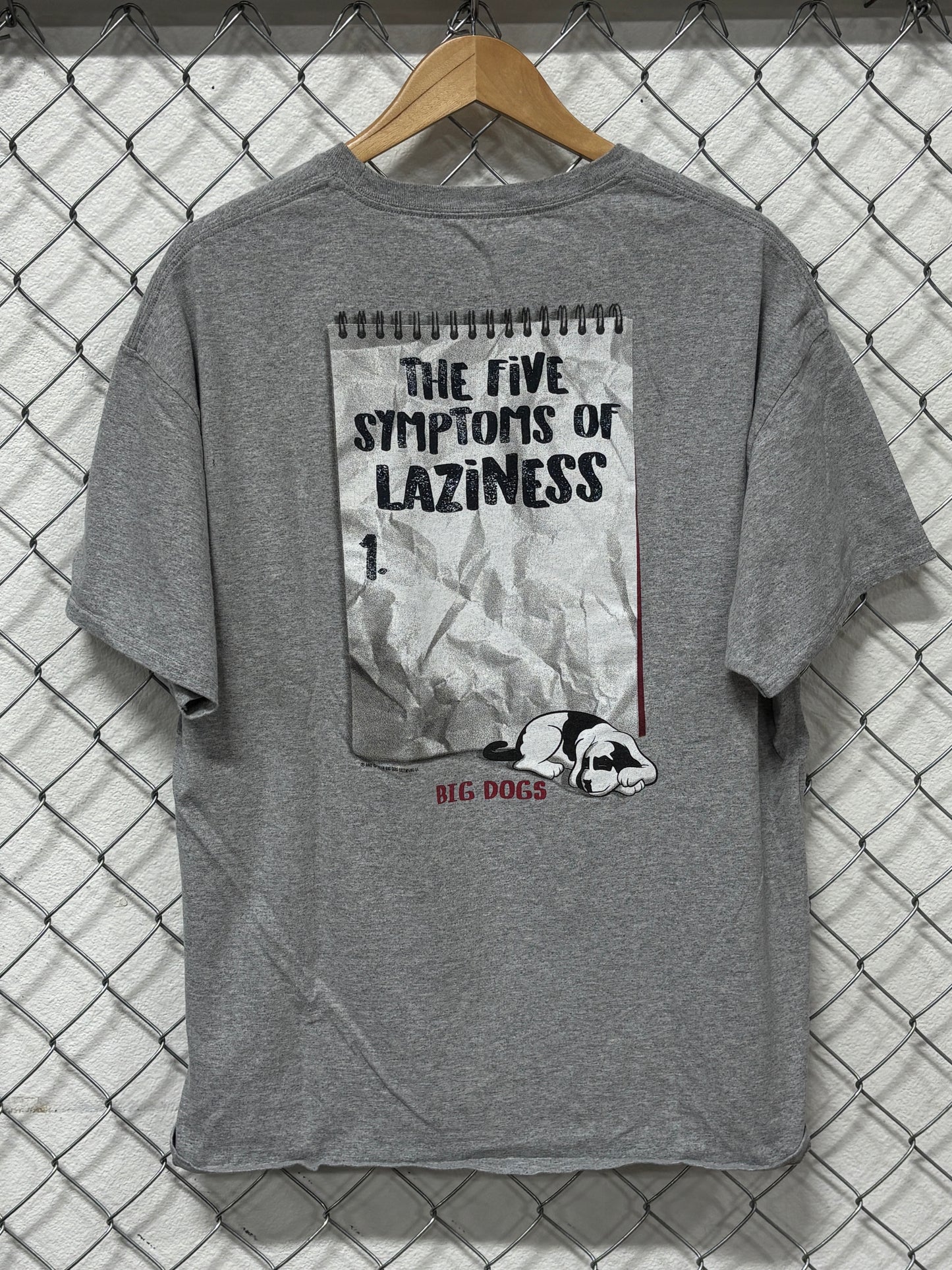 Big Dogs Symptoms of Laziness Graphic Tee Size XL