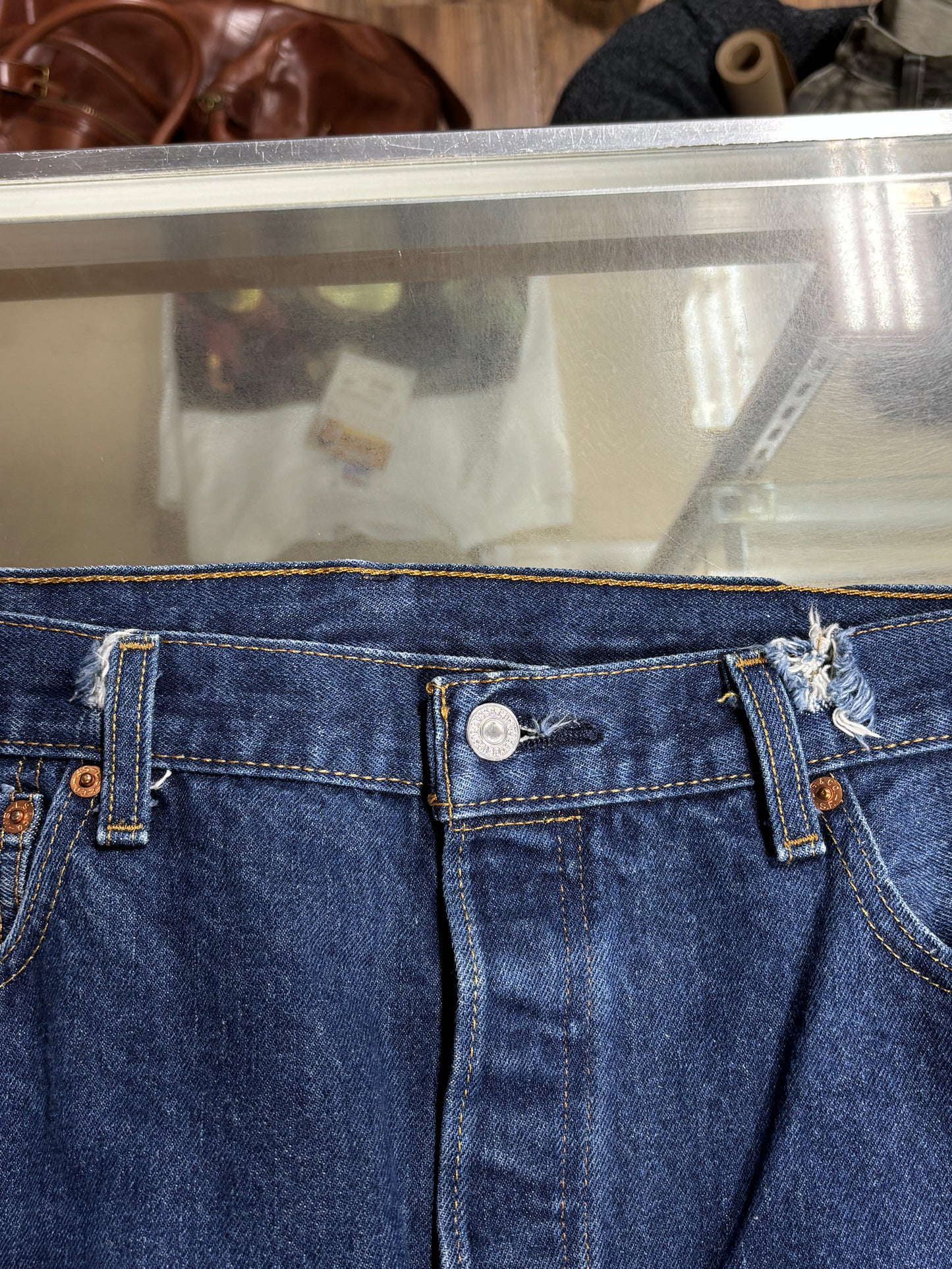 Vintage Levi's 501 Dark Wash Denim Jeans Size 36x26