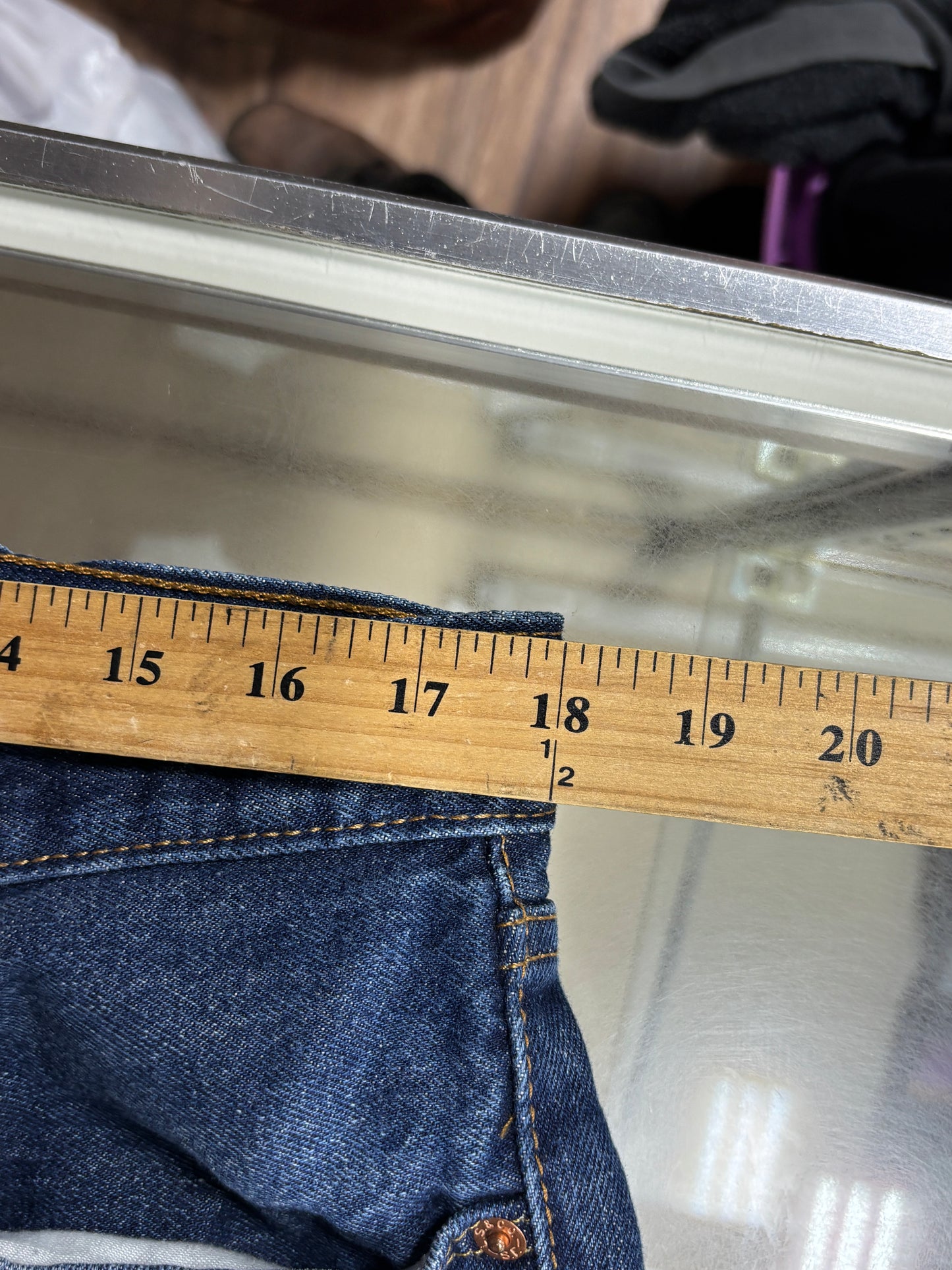 Vintage Levi's 501 Dark Wash Denim Jeans Size 36x26
