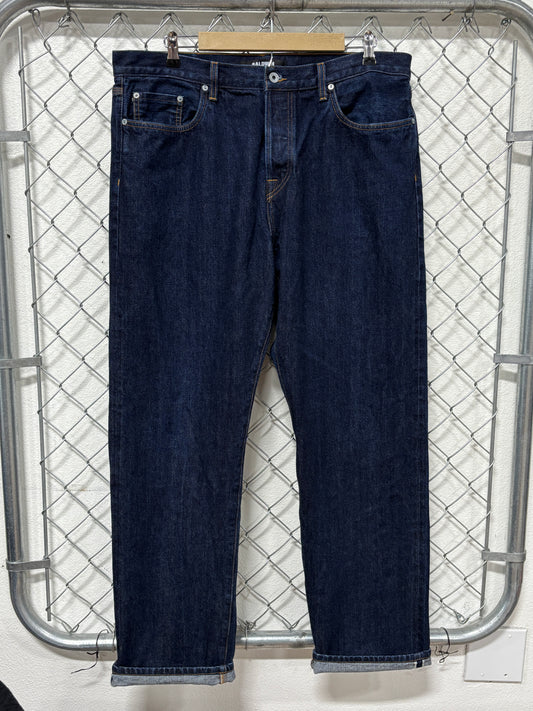 Baldwin The Reed Straight Leg Selvedge Japanese Denim Jeans Size 38x34