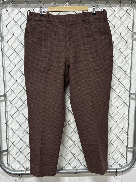 Vintage 70's Eddie Bauer Wool Hunting Brown Pants Size 36x27