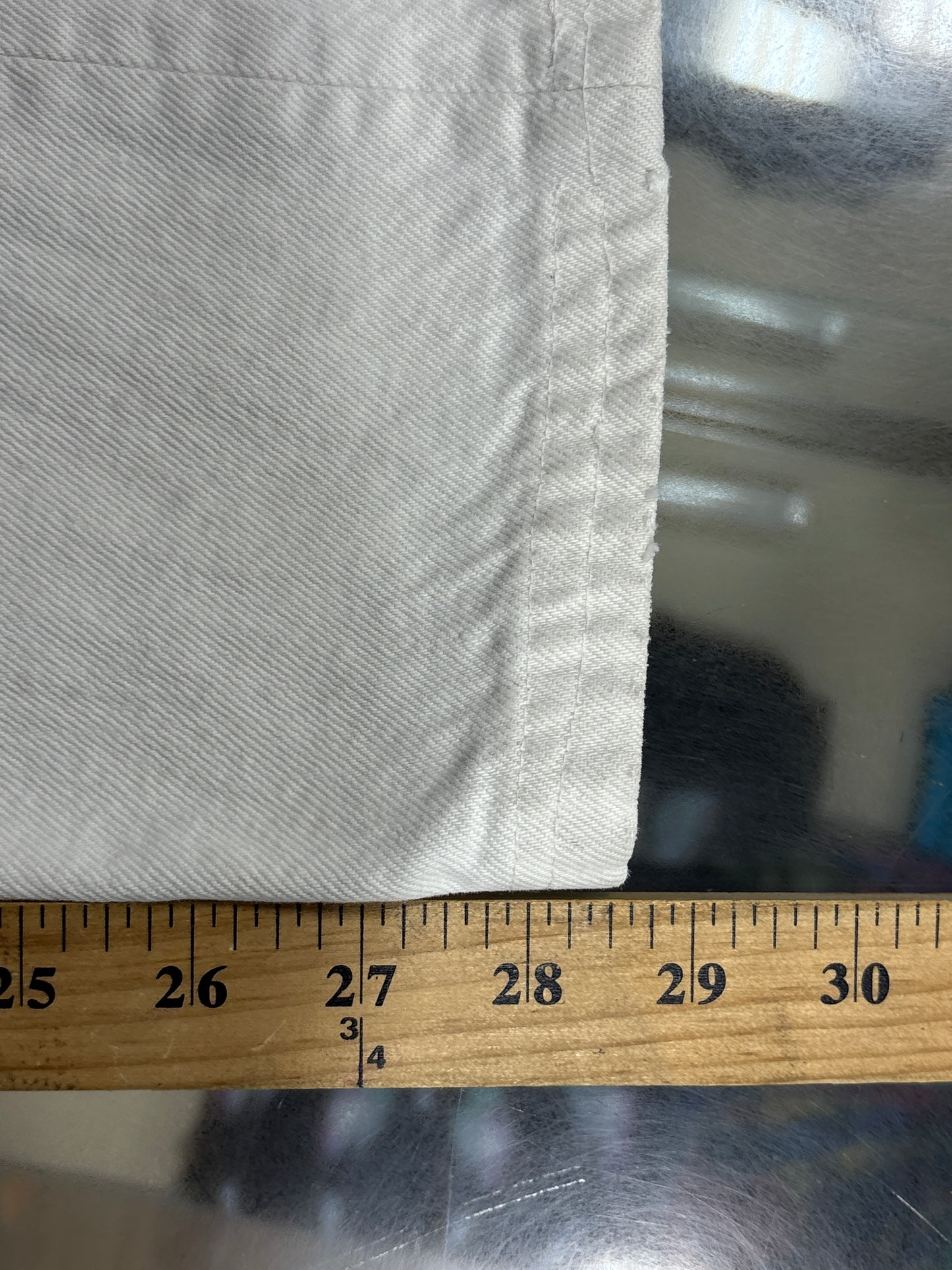 Vintage 90's Women's Levi's 501 White Denim Button Up Jeans Size 28x29