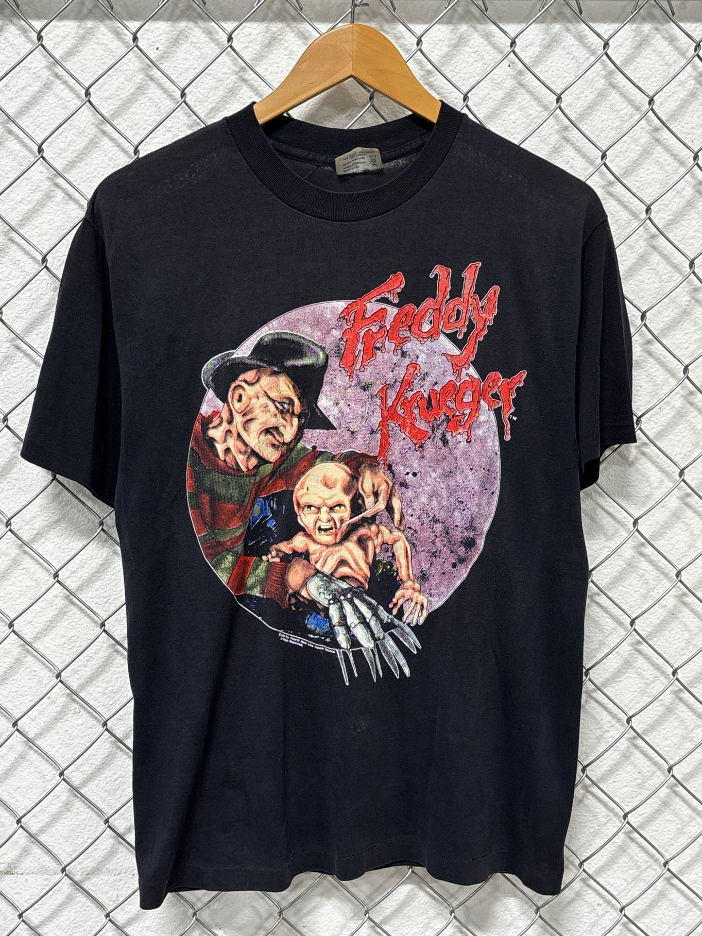 Vintage 1989 Freddy Krueger Nightmare on Elm Street Movie Tee Size Large